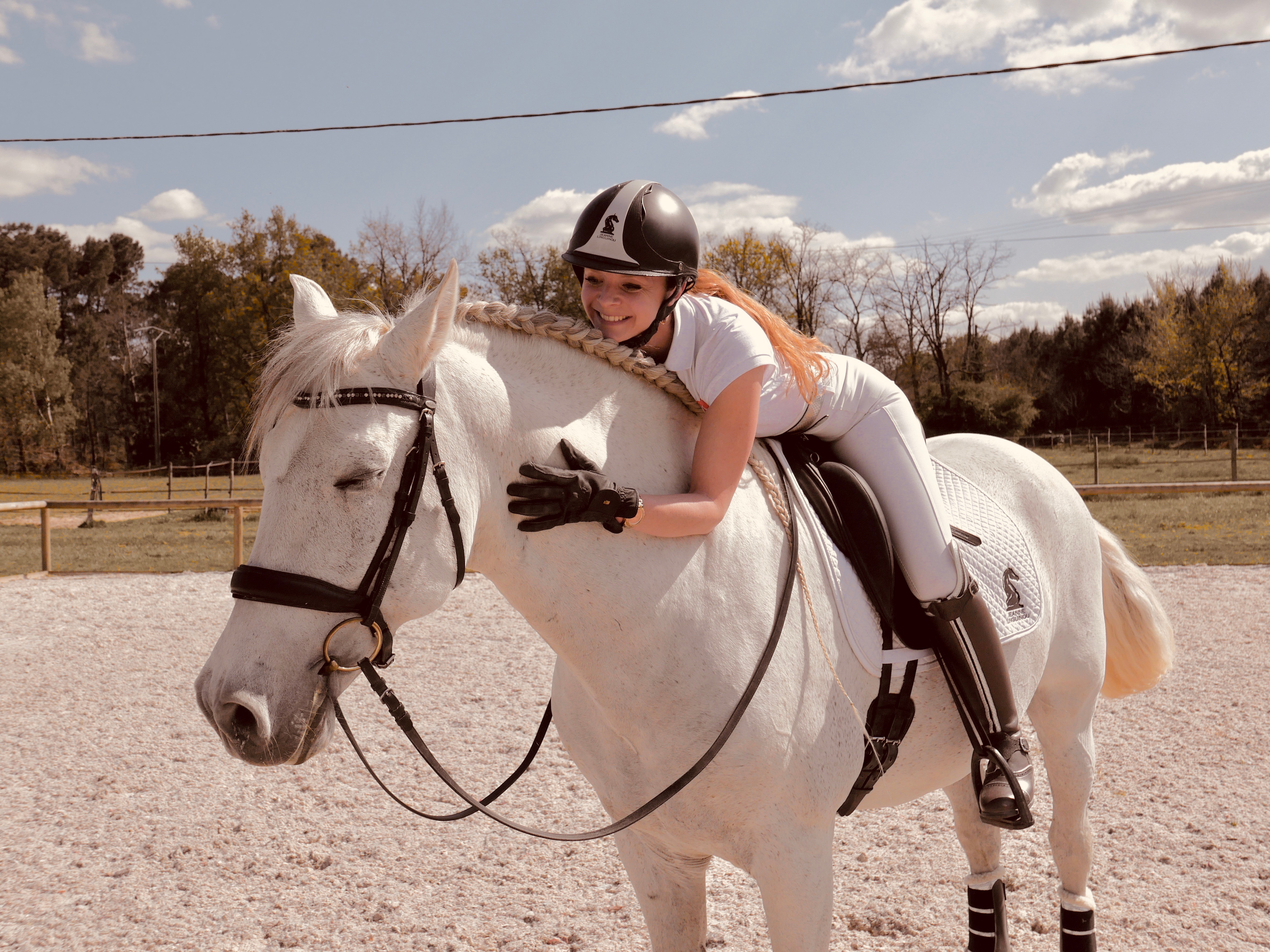 Jeanne Foy avec son cheval